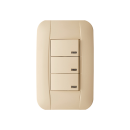Interruptor triple Luz piloto E33