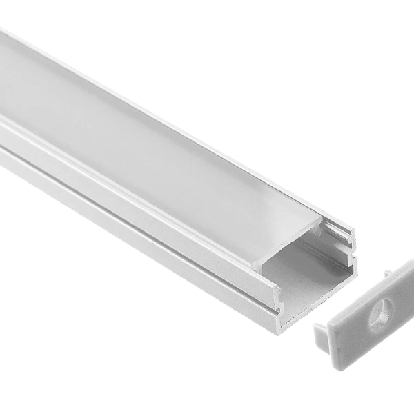 Perfil Led 605 Con Difusor Y Grapas