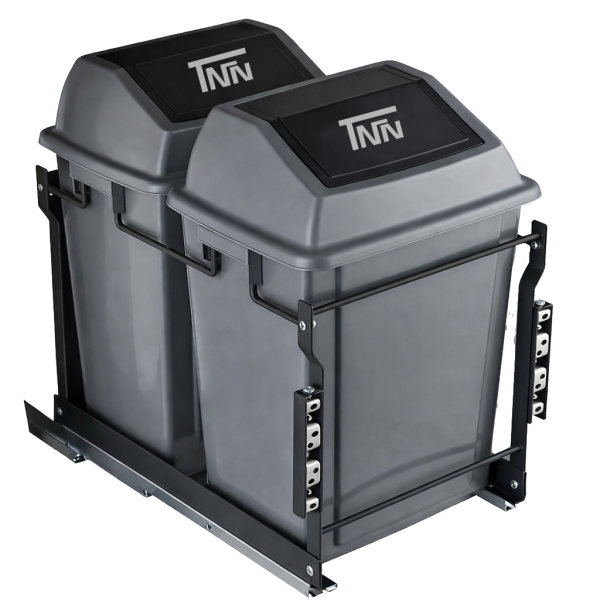 Cesto De Basura Doble Con Tapa 2x20L Soft Close