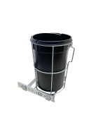 Cesto Basura Redondo 30 Litros Negro