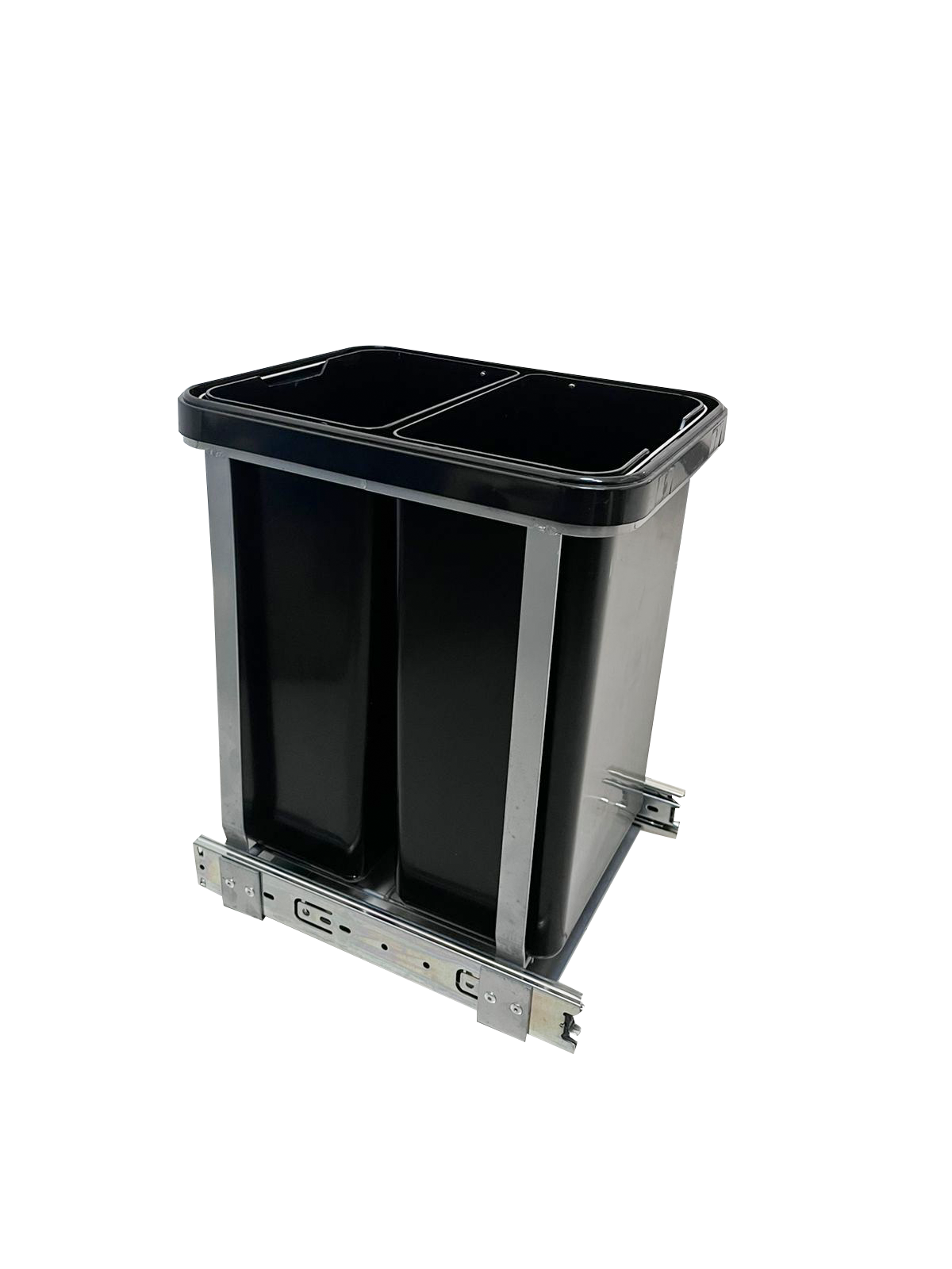 Cesto Basura Doble 2x20 Litros Negro