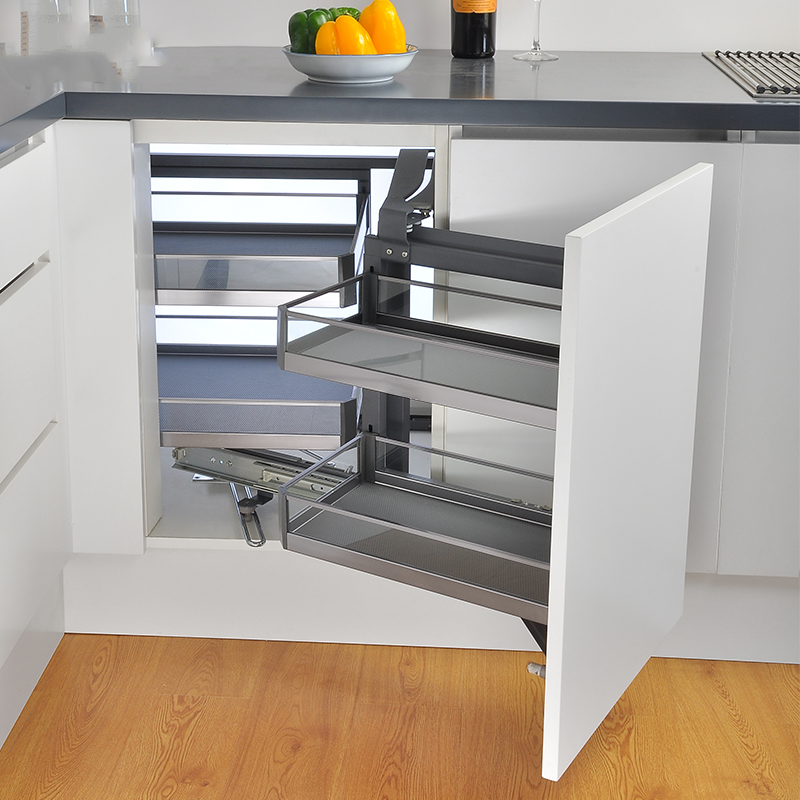 Cesto Esquinero Panel Vidrio ML201