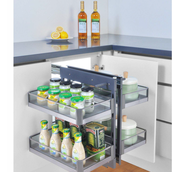 Cesto Panel Vidrio Magic Corner ML203