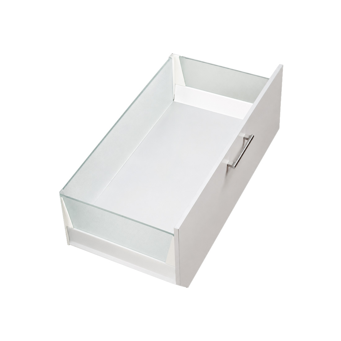 Cajón Metálico Con Panel Vidrio Arena DBCI