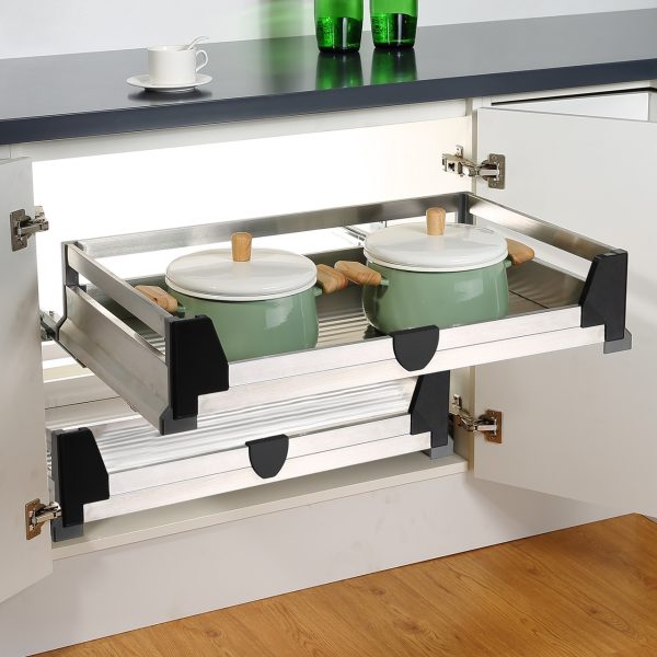 Porta Olla Acero Inoxidable Soft Close E08098A