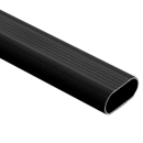 Tubo Ovalado de Aluminio para Clóset