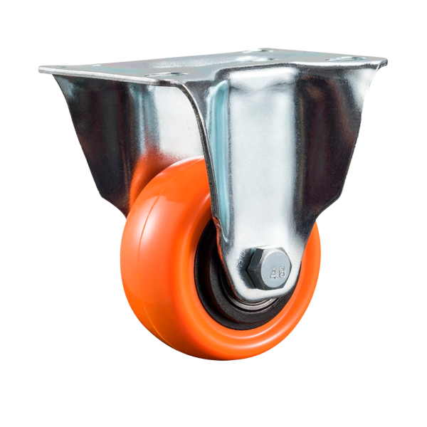 Garrucha PVC Naranja Fija